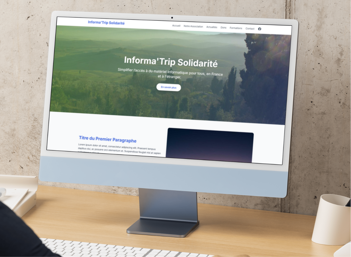 Refonte du site d'informa`trip solidarité